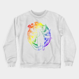 Biblically Accu-Rat Angel (Rainbow Version) Crewneck Sweatshirt